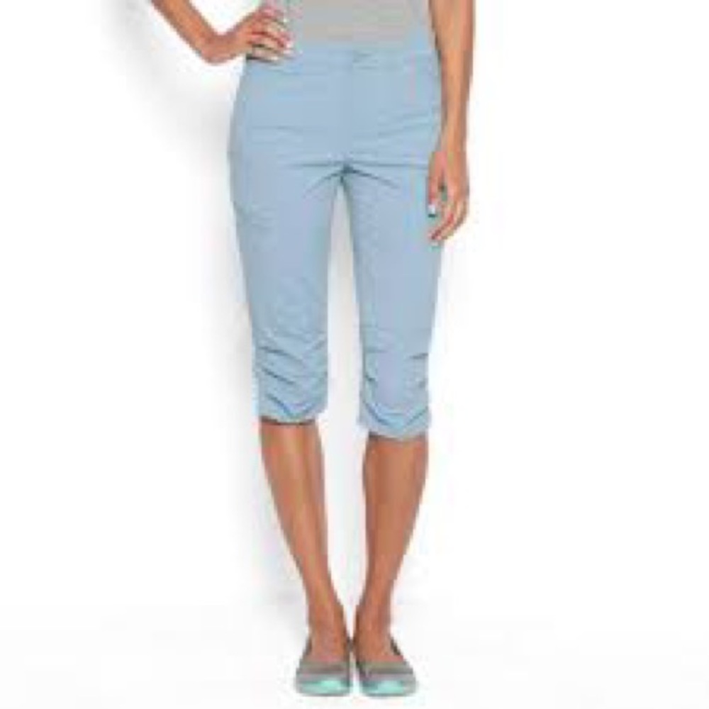 Orvis Jackson Quick-Dry Stretch Capri Below Knee Bermuda Shorts UPF 50 14 Blue